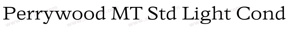 Perrywood MT Std Light Cond It字体转换